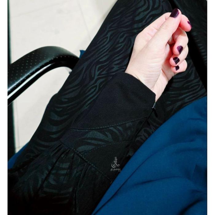 ABAYA EMBOS JETBLACK AL ARABIAN - ABAYA RASHIQA AL ARABIAN - ABAYA HITAM S - ABAYA UMROH