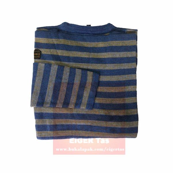 sweater pria & wanita original eiger j543 stripedia 1989 unisex navy