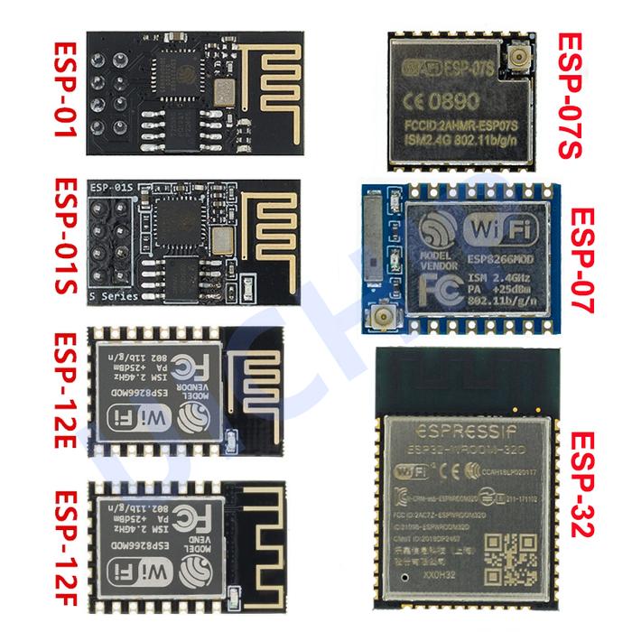 ESP-01 ESP-01S ESP-07 ESP-07S ESP-12 ESP-12E ESP-12F ESP-32 ESP8266 WIFI wireless module wireless tr
