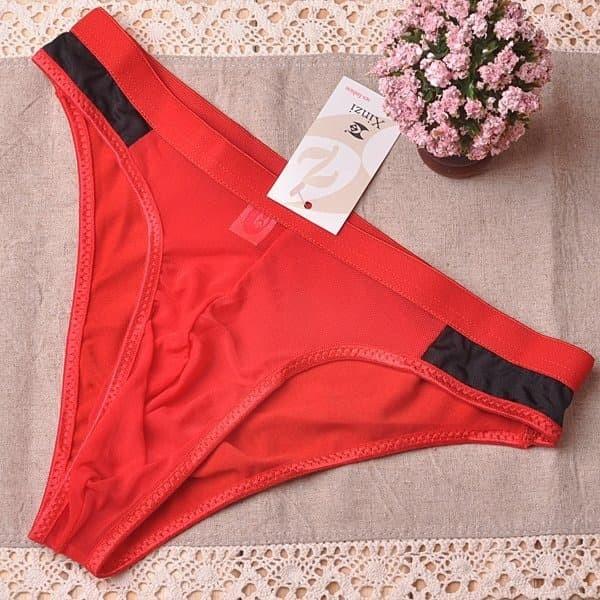 Celana Pria gString Celana Dalam Pria Transparan Segitiga Bikini Y037