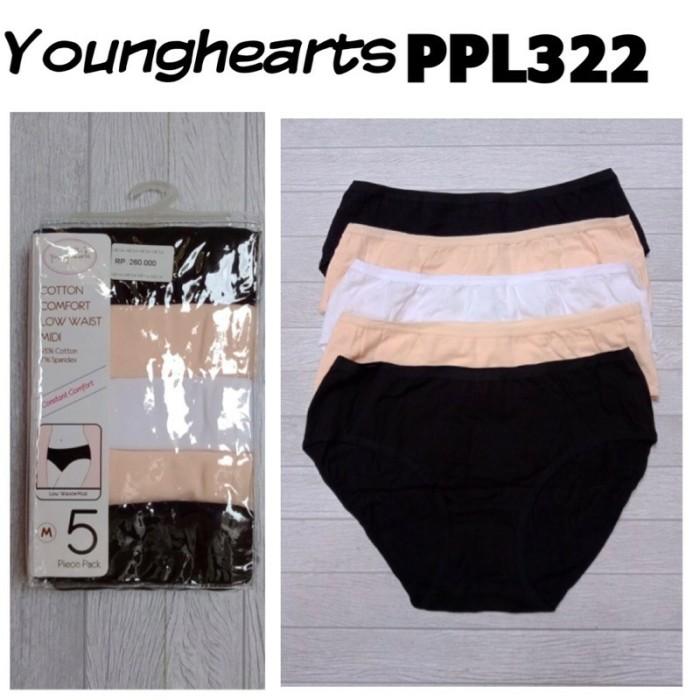 nice99- PPL322 panty pack katun isi 5 pcs younghearts M L