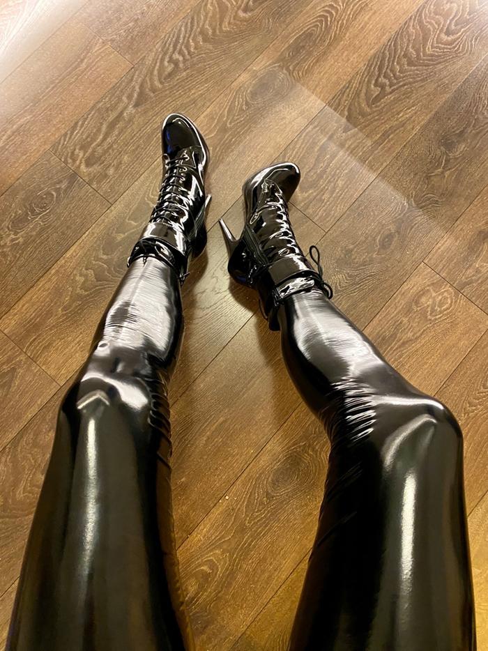 Plus Size Lingerie Metallic Shiny PU Leather Thigh High Stockings Women Sexy Pole Dance Club Party H