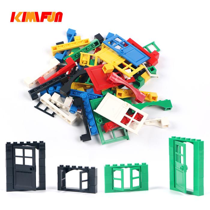 102Pcs Door & Window Brick Diy House Building Blocks Bricks Toys City Architect For Child Educationa