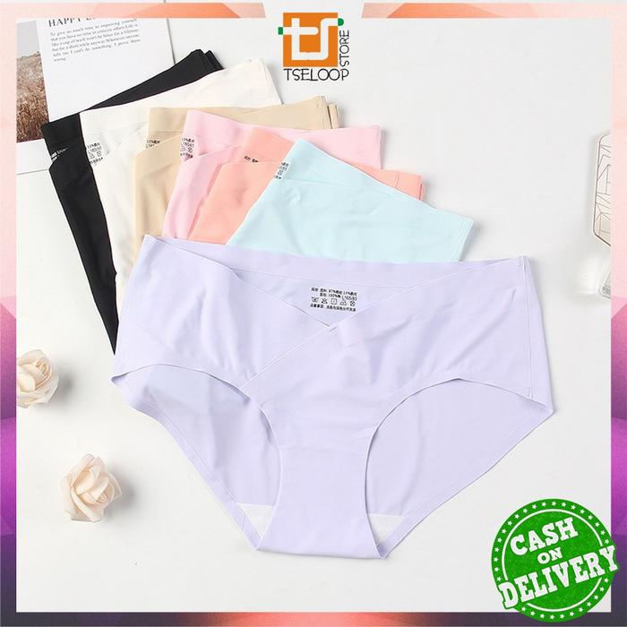 IG432 OFM-P37 Celana Dalam Seamless Wanita V Shape Low Waist Panties C