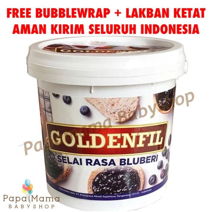 GOLDENFIL SELAI BLUEBERRY GOLDENFIL JAM 1KG 50% BUAH ASLI PREMIUM