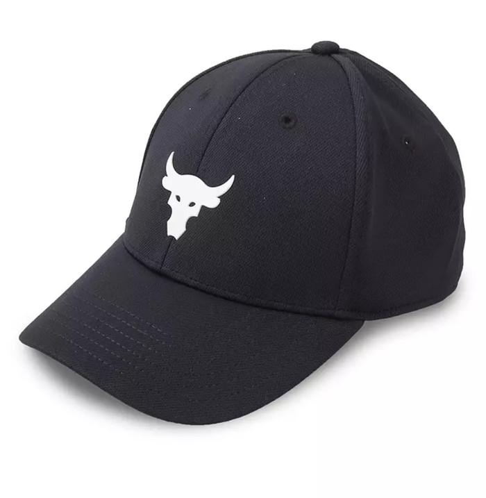Under Armour UA Project Rock Snapback Cap W Black 1376719-001 Topi Original 100%