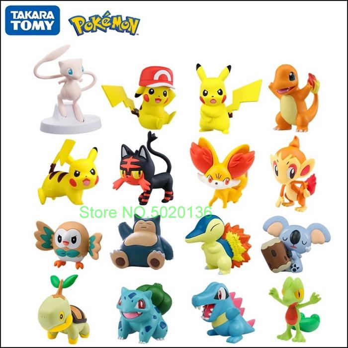 Genuine Takara Tomy Pokemon Figures Collection Moncolle Ex Pocket Monster Action Model New Year Toys