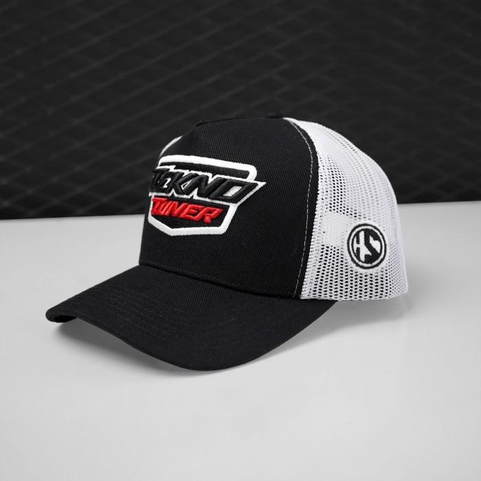 Topi tekno tuner hs warna hitam dan putih