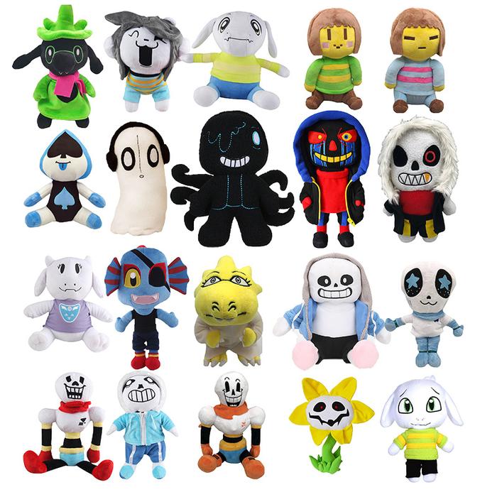 20 New Styles Undertale Plush Toys Cartoon Sans Plush Dolls Frisk Chara Stuffed Soft Zombie Toys For