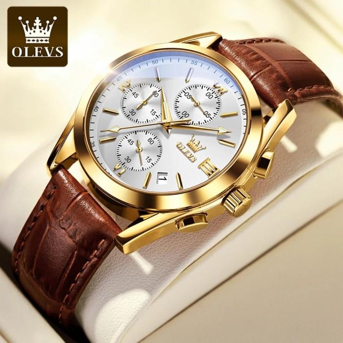 OLEVS 2872 Original Quart Watch for Men Chronograph Sports Men's