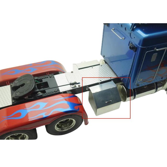Metal Tool Box Equipment Box For 1/14 Tamiya Rc Truck New King Hauler 56344 Scania 770S Tractor Tami