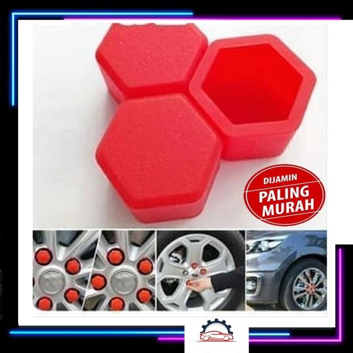 Tutup Silicon Baut Roda Baut 19mm - Merah