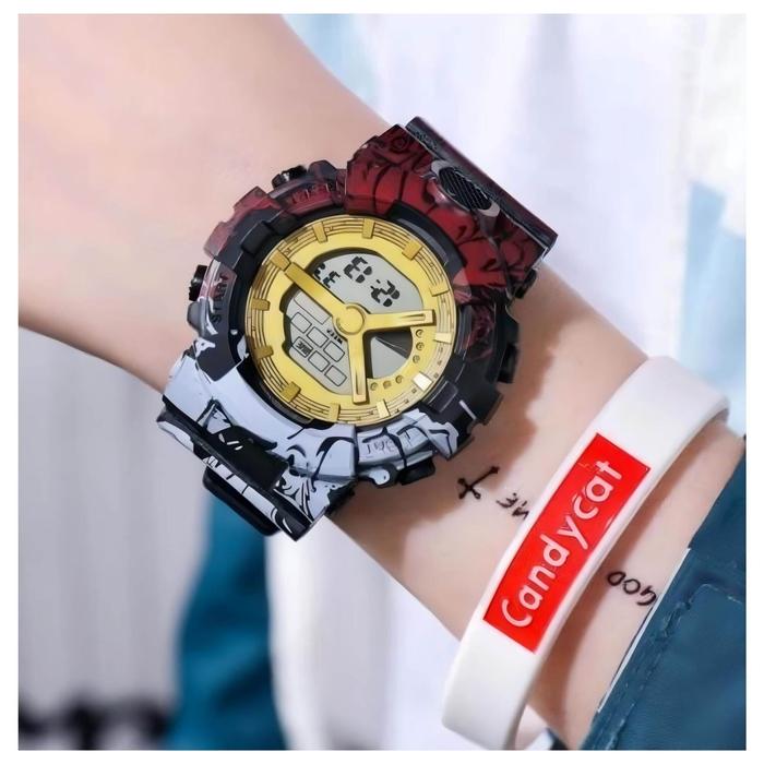Jam tangan anak remaja cowok kasual Casio G-Shock One Piece X Dragon Ball limited edition *
