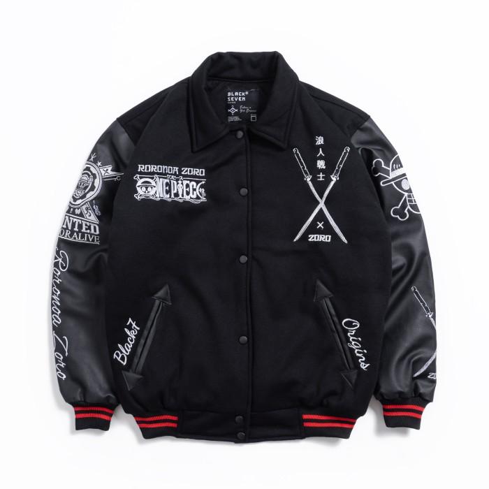 Varsity Jacket New Edition Original Blackseven | Red Zoro Samurai (Best Quality)