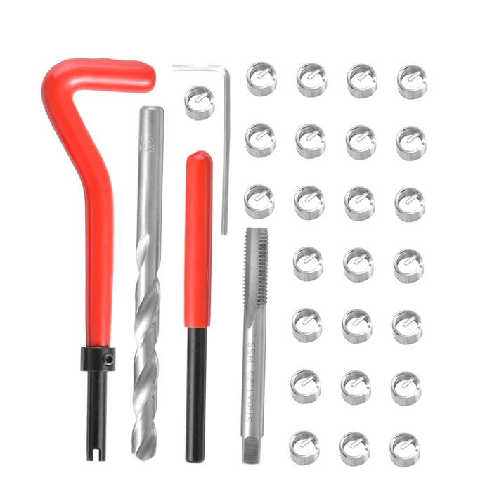 15Pcs/20Pcs/30Pcs Metric Thread Repair Insert Kit M5 M6 M8 M10 M12 M14 Helicoil Car Pro Coil Tool Ca