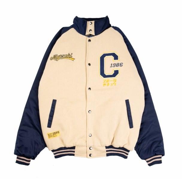 Miyazaki Japan Vintage Varsity Jacket / Jaket Baseball Jepang Retro Club Of 1986 (Best Quality)