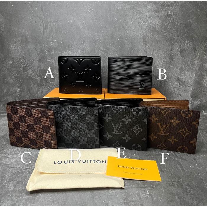 Gosend Dompet Lv Pria / Dompet Lipat Pria / Dompet Lvv Pria 7-098 Terbatas