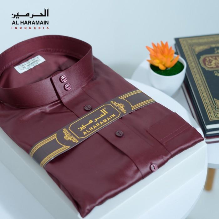 AL Haramain Jubah / Gamis Pria Viet Remaja & Anak | Maroon | Merah | - Maroon, 36