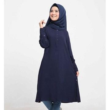 Long Tunik INSPIRE TUNIK ITU Navy - Abu Muda - Coklat - Hijau Army (Abu Muda,XXL)