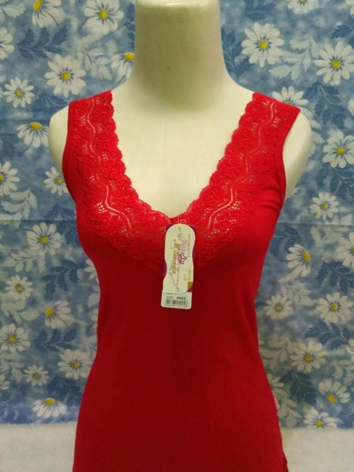 Spesial Produk Pilihan Miranda Renda 7369, Tank Top Renda Sexy, Kaos Dalem Wanita Pasti Suka