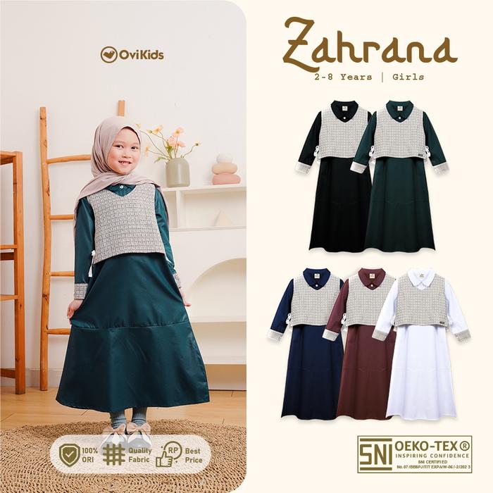 Killia - OVIKIDS Zahrana - Gamis Anak Perempuan Dress Anak Perempuan Gamis Anak 2-8 Tahun
