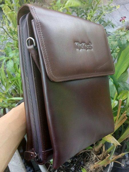 Tas Kulit asli Pria wanita Istimewa Selempang Kickers Original non impor