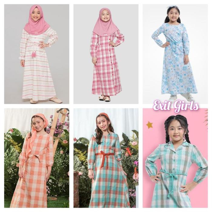 Killia - Exit Girls - New Arrival Dress Gamis anak perempuan 5-14 Tahun