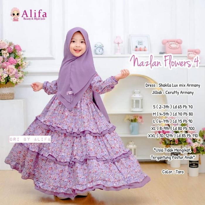 Killia - [SHOLIA HIJAB] [BEST SELLER READY STOK] NAZLAN SYARI KIDS VOL 4 BY ALIFA KIDS UMUR 2-12TH B
