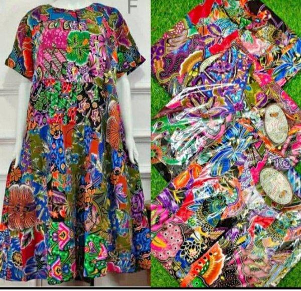 Daster perca/daster sambung/daster kencana ungu/daster jumbo