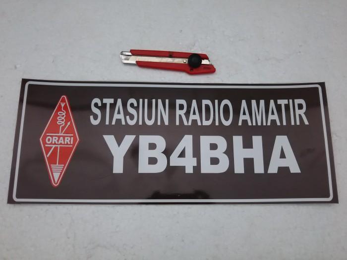 Papan Callsign Orari Fiber Tebal 1,2Mm Tbk