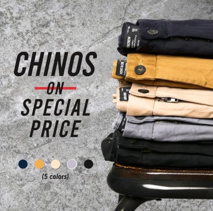KENT&CREW Celana Chino Pria