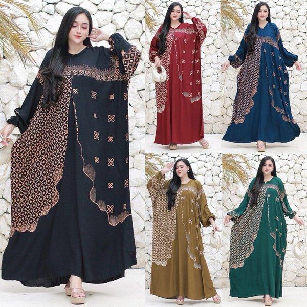 Daster Kaftan Jumbo Kaftan Arabian katun Rayon Tebal Gamis Kaftan Modern Abaya Maxi Longdress Daster