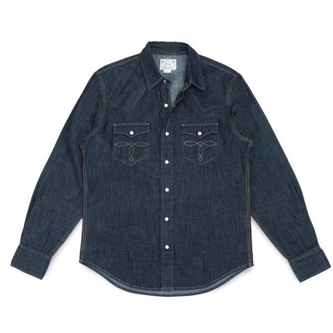 POLO RALPH LAUREN RRL Western Denim Shirt Indigo