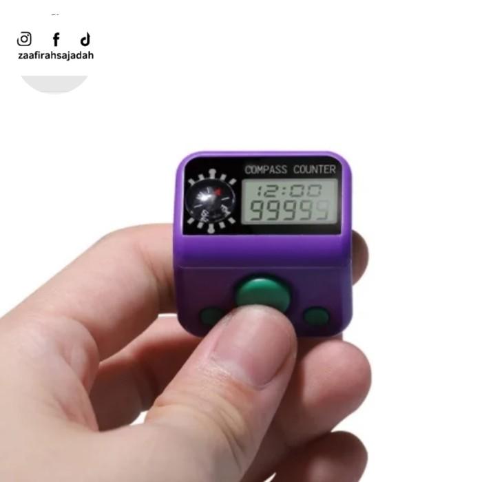 Tasbih Digital dengan kompas arah sholat dan jam