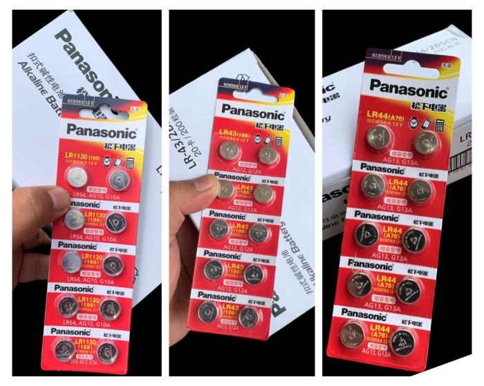 BATERAI BATU JAM TANGAN PANASONIC LR1130 LR43 LR44 ORIGINAL