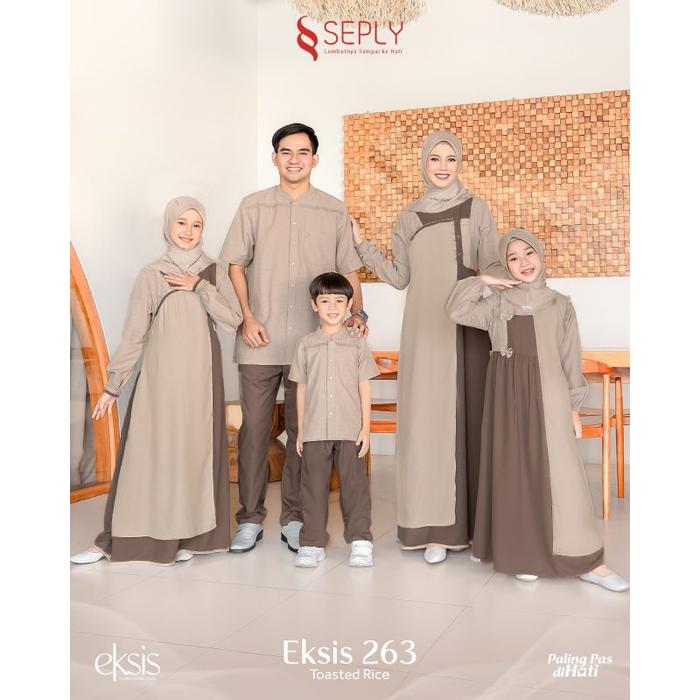 Baju Muslim Seply Eksis 263 Toasted Rice Meyra 365 Kaseo 232 Selia 168 Kliko 168 Gamis Sarimbit Kelu