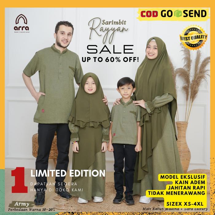 Sarimbit lebaran 2023 couple keluarga terbaru mewah kekinian elegan jumbo baju kapelan buat lebaran 
