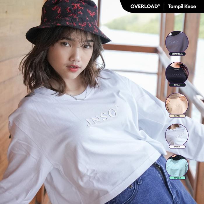 JINISO Kaos Crop Top Oversize Lengan Panjang Fuji JNSO Undercover T-Shirt
