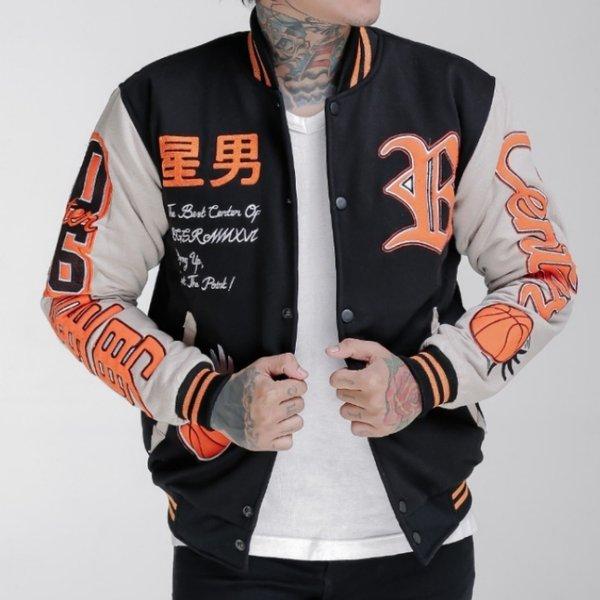 Jaket varsity pria center X07 Original BGSR