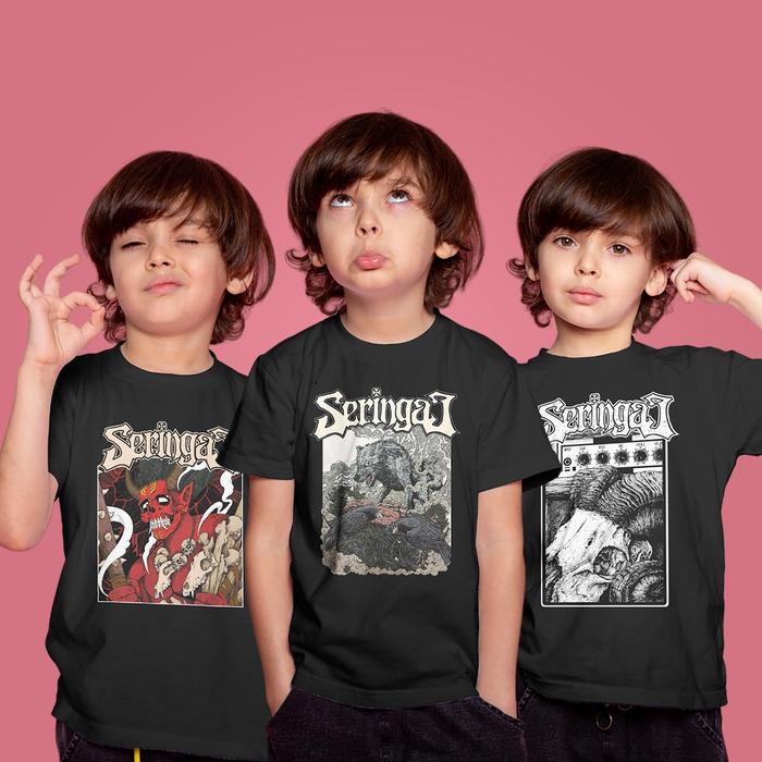 Kids Tees Kaos Anak SERINGAI Series | Bootleg Pum