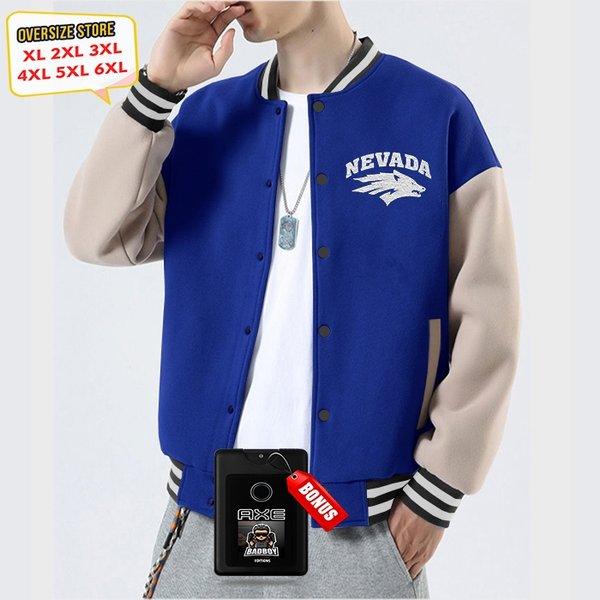 Jaket Varsity Baseball Pria Oversize M - 6XL Nevada jaket varsity baseball bomber original Big size