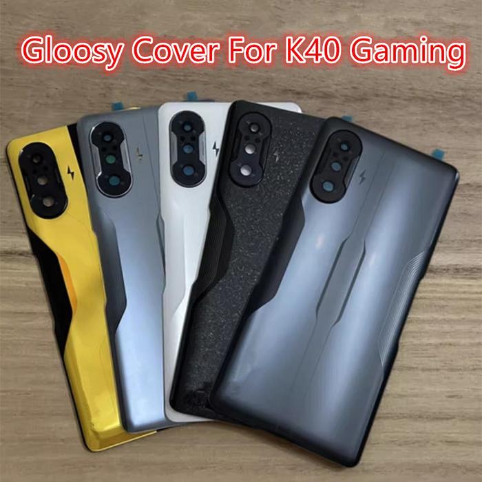 K40Game Housing  Xiaomi Redmi K40 Gaming 6.67" Battery Back Cover Glass Door Repair Replace Rear Cas