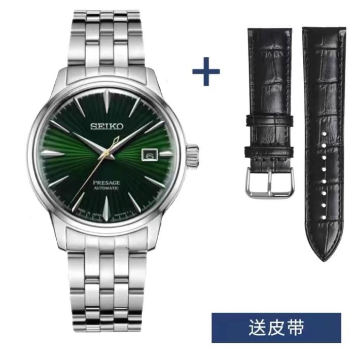 Jam Tangan Pria SEIKO Automatic AAA+ Men's Cocktail Style Multi-function Steel Strap Men's Business 