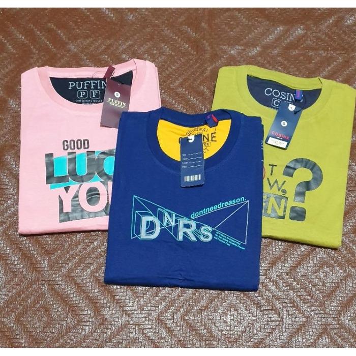 Kaos Cosine Puffin Paket isi / Kaos anak tangg / Kaos anak remaja / kaos / kaos pria / kaos bandung 