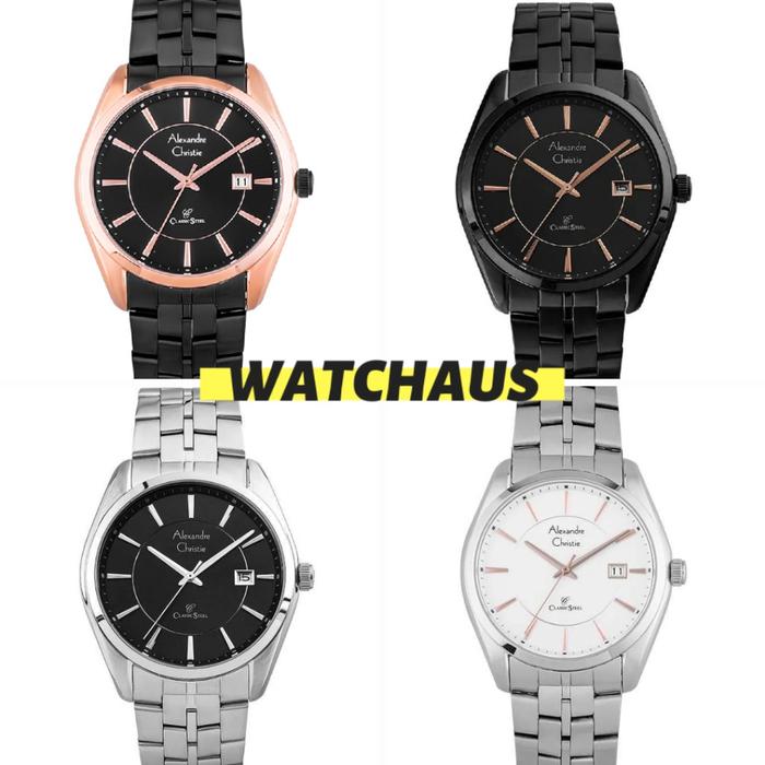 JAM TANGAN PRIA ALEXANDRE CHRISTIE AC8578 AC 8578 MD STAINLESS STRAP