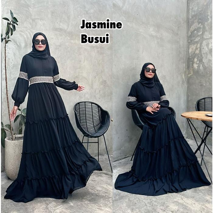 Terbaru Abaya Hitam Turkey Gamis Dress Arab Saudi Turki India Dubai Jasmine
