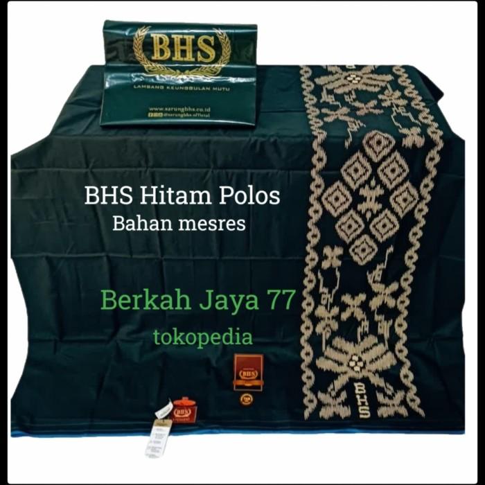 Sarung BHS Hitam Afkir Polos Tumpal Kembang TKB Hpl
