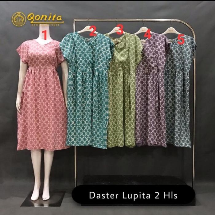 Daster Qonita Pekalongan Lupita 2 Hls Ori Terbaru Jumbo Terlaris New Asli