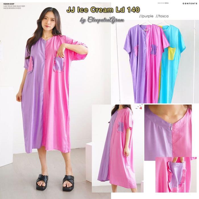 Daster Jumbo Jeje Ice Cream LD 140 cm(BB 45-100kg)