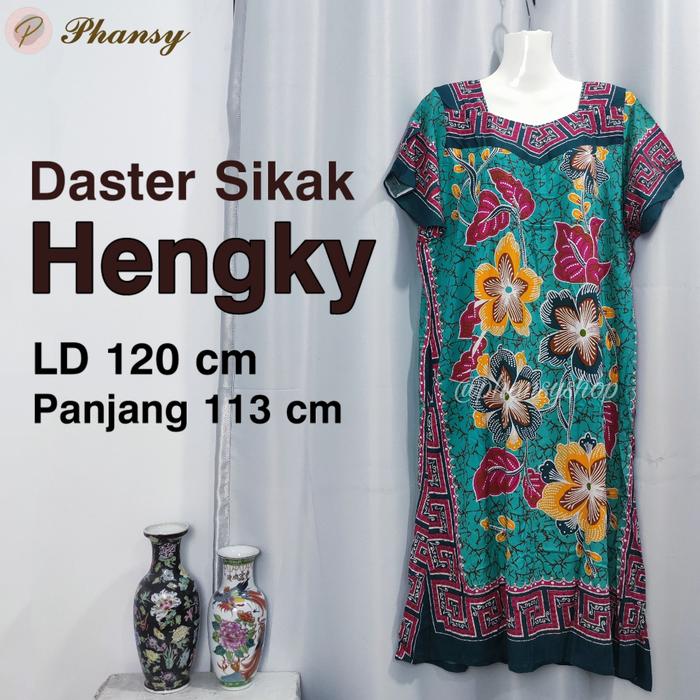 Daster Sikak Hengky Motif Mekar Sari Warna / Putih Baju Tidur Wanita